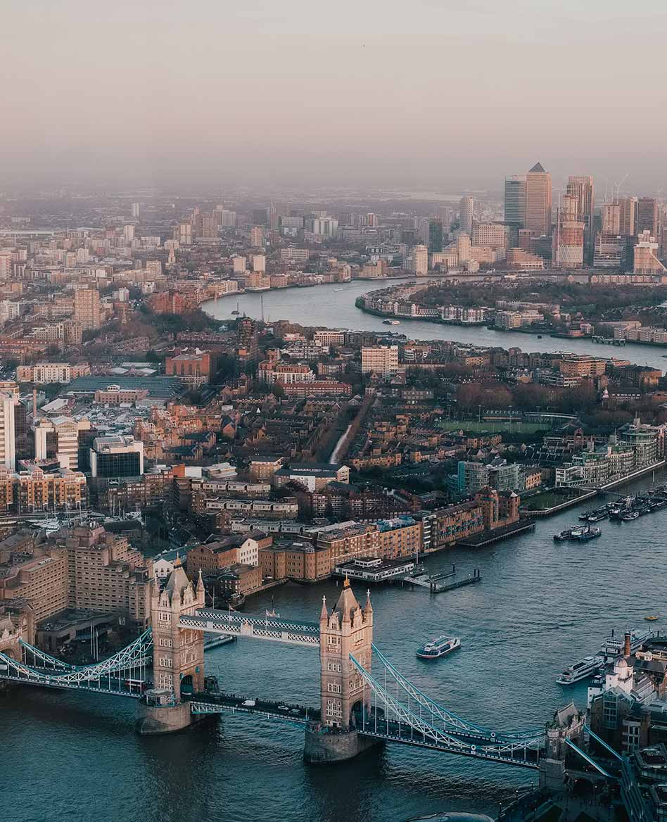 London Bridge Ariel View